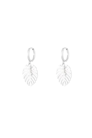 earrings leaf pearl love h5 