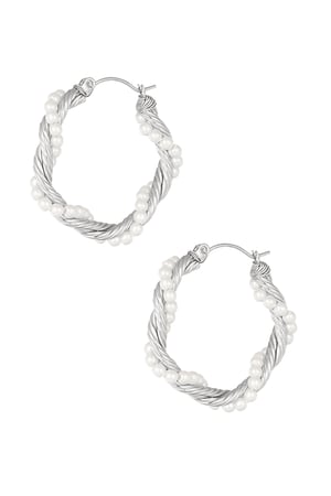 round twisted rope earrings with pearls h5 