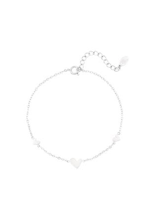 Pulsera clásica con corazones - acero inoxidable h5 