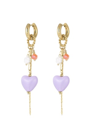 Orecchini Love Party - verde/viola h5 