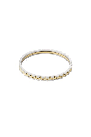 Link bangle bracelet - Silver Color color h5