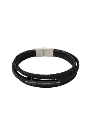 Herrenarmband dreifach geflochten h5 