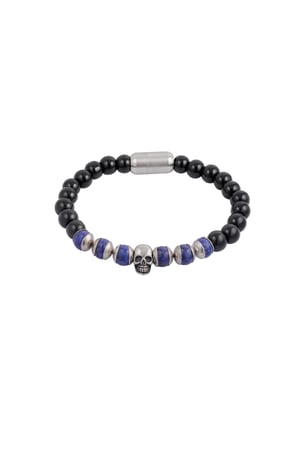 Bracciale con perline e teschio h5