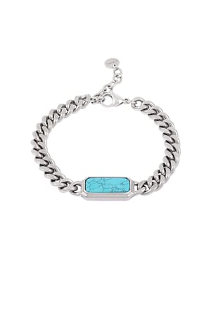 pulsera de eslabones con piedra h5 