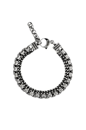 Men's bracelet apex - Silver Color color h5