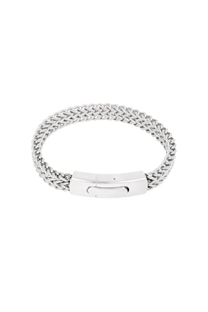 Men's bracelet steel stripe - Silver Color color h5 Picture2