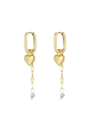 Ohrringe „Forever Love“ – Rosa/Goldfarbe  h5 