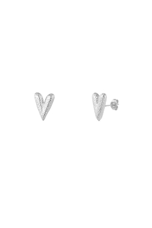 heart stud earrings with structure h5