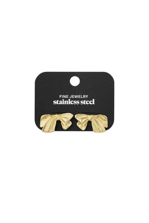 Bow studs earrings color h5 Picture3