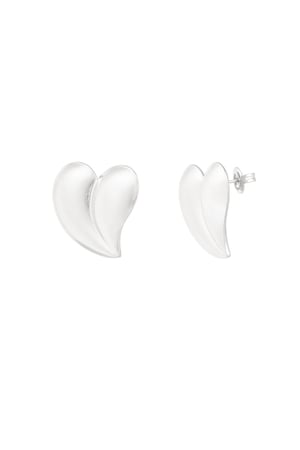 orecchini cuore cromato h5