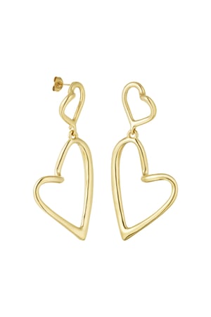 double shaped heart earrings h5