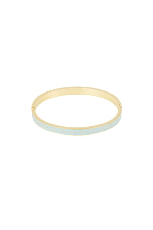 Slavenarmband met kleurrijke print - bleekroze h5