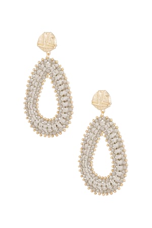 Shimmering Drop Beads Earrings h5