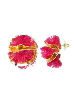 Colorful Flower statement earrings h5 