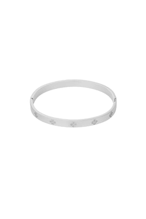 slave bracelet with clovers and stones h5