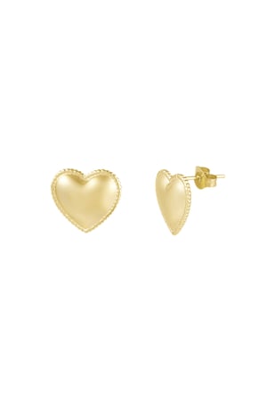 Small Heart studs earrings - Silver Color color h5 