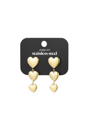 Ohrringe „Romantic Vibes“ – Goldfarbe - Goldfarbefarbe h5 Bild3