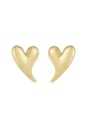 Earrings heart vibes - Silver Color color h5