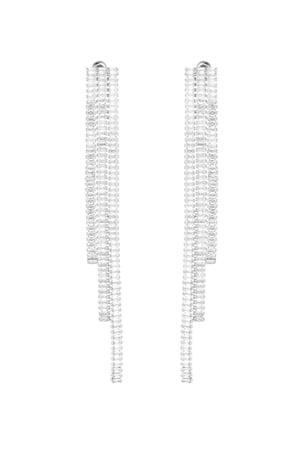 Elite shine earrings - Silver Color color h5 Picture2