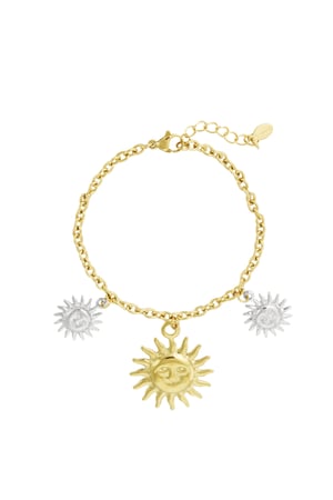 Bracelet shimmering sun - Gold Color silver h5