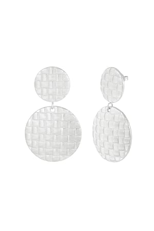 textured rounds earrings h5 