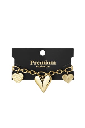 charm bracelet triple heart h5 Picture3