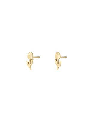 tulip stud earrings (Pack with plastic bag) h5 