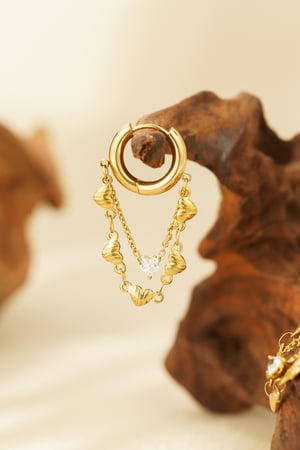 earrings chain of hearts h5 Picture3