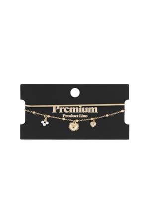 double bracelet with heart charm h5 Picture3