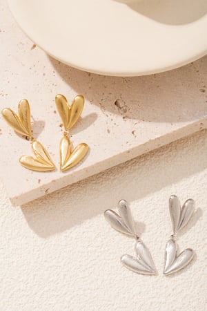 double heart earrings h5 Picture5