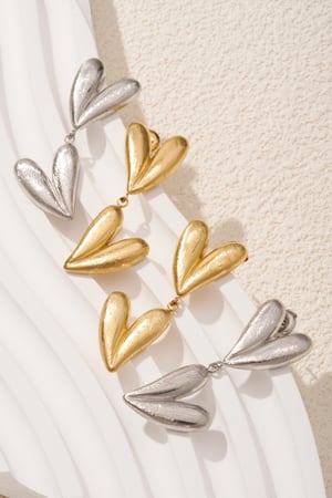 double heart earrings h5 Picture4