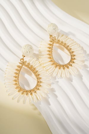 Spring Vibes Earrings - Off White h5 Picture8