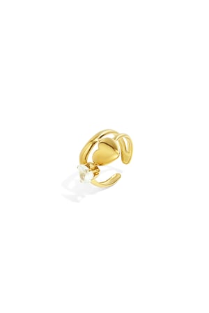 Stainless Steel Gemstone Rings Heart Casual Daily Simple Series Women's jewelry h5