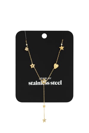 Collane con ciondolo in acciaio inossidabile, serie Star Casual Daily Simple, gioielli da donna h5 Immagine6