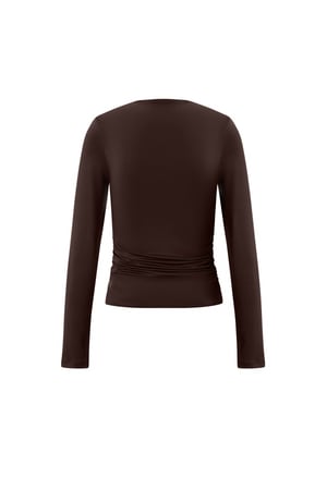Nylon Long sleeve tops Solid color Basic All Fit  Clothes h5 Picture3