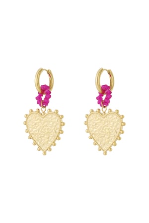 Stainless Steel Drop Earrings Heart Casual Daily Simple Series Women's jewelry h5