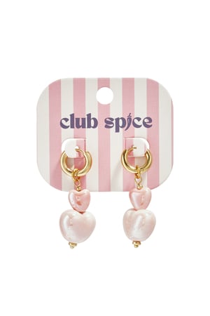 Stacked heart bead earrings h5 Picture3