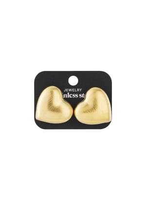 Soft heart studs earrings h5 Picture5