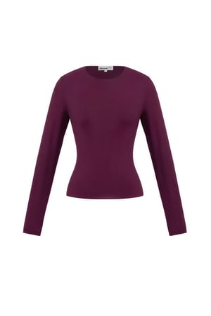 Nylon Long sleeve tops Solid color Basic All Fit  Clothes h5 Picture12