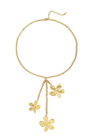 Stainless Steel Pendant necklaces Flower Casual Daily Simple Series Women's jewelry h5