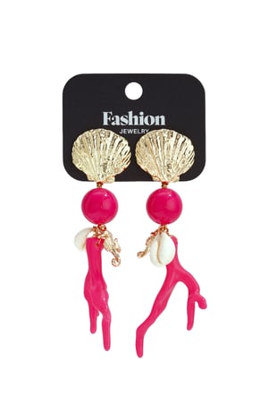 Ohrringe mit Korallen- und Meeresanhängern h5 Bild6