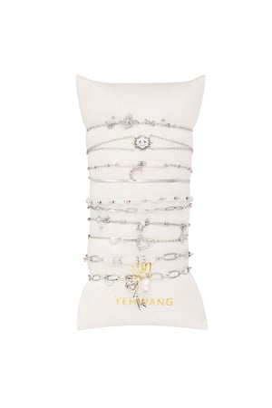 Bracelets display white details - Gold Color Stainless Steel h5