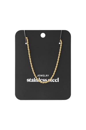 Ketting Like a Boss Goud kleur Stainless Steel h5 Afbeelding4