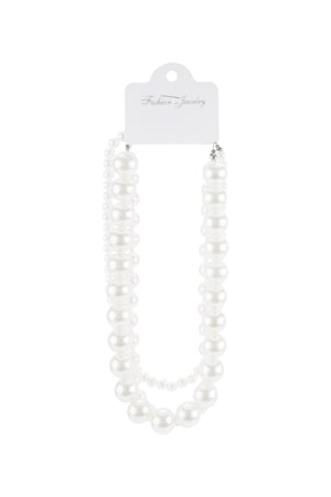 Big pearls layered necklace h5 Picture3