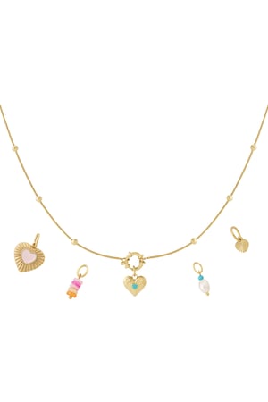 Cute heart DIY necklace h5 
