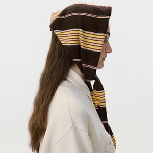 1 stuk retro gestreepte wollen dames driehoekige wintersjaals h5 Afbeelding4