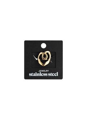 Stainless Steel Statement Rings irregular shape Casual Daily Simple Series Women's jewelry h5 Picture5