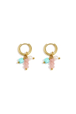 Ohrringe mit hängenden Perlen h5 