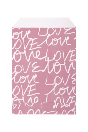 Schmuckumschlag Love Print rosa h5 Bild2