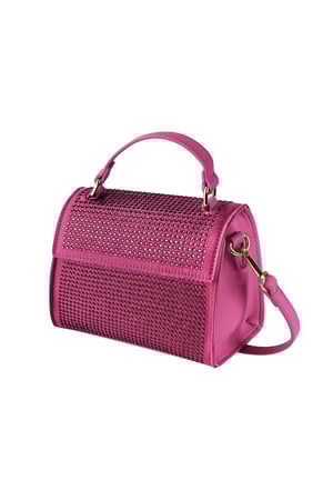 Handbag strass - lilac PU h5